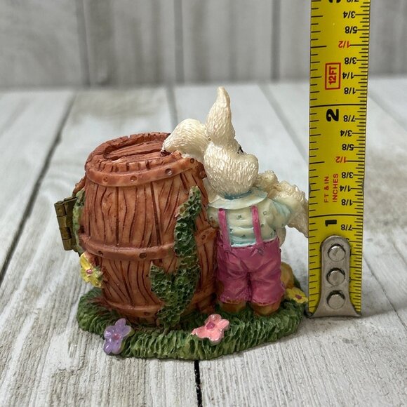 Vtg Easter Bunny Spring Time Resin Characters Set of 3 Home Decorations - Picture 10 of 10